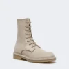 Bottes de combat en pur cachemire, beige Bottes de combat en pur cachemire, beige