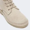 Bottes de combat en pur cachemire, beige Bottes de combat en pur cachemire, beige