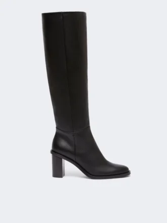 Bottes en cuir, noires
