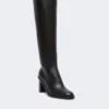 Bottes en cuir, noires