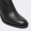 Bottes en cuir, noires