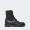 Bottes militaires en cuir, noires Bottes militaires en cuir, noires