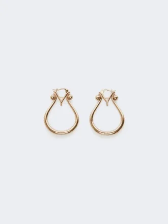 Boucles d’oreilles Monogram en métal doré Boucles d’oreilles Monogram en métal doré