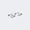 Boucles d’oreilles métalliques, argent Boucles d’oreilles métalliques, argent