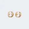 Boucles d’oreilles métalliques audacieuses, bronze Boucles d’oreilles métalliques audacieuses, bronze