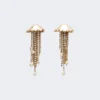 Boucles d’oreilles métalliques, dorées Boucles d’oreilles métalliques, dorées