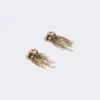 Boucles d’oreilles métalliques, dorées Boucles d’oreilles métalliques, dorées