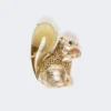 Broche en résine et verre, marron Broche en résine et verre, marron