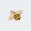 Broche en verre, noire Broche en verre, noire