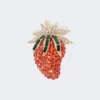 Broche en verre, rouge Broche en verre, rouge