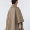Cape en cachemire avec détail écharpe, brun bronze fauve Cape en cachemire avec détail écharpe, brun bronze fauve