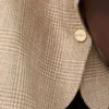 Cape en coton à motifs, couleur tabac Cape en coton à motifs, couleur tabac