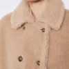Cape en tissu teddy d’alpaga et de cachemire, beige Cape en tissu teddy d’alpaga et de cachemire, beige