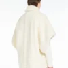 Cape en tissu teddy d’alpaga et de laine, blanc optique Cape en tissu teddy d’alpaga et de laine, blanc optique