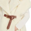 Cape en tissu teddy d’alpaga et de laine, blanc optique Cape en tissu teddy d’alpaga et de laine, blanc optique
