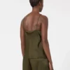 Caraco en satin Envers, vert mousse Caraco en satin Envers, vert mousse