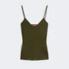Caraco en satin Envers, vert mousse Caraco en satin Envers, vert mousse