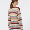 Cardigan en fil de lin avec ceinture, couleur cerise Cardigan en fil de lin avec ceinture, couleur cerise