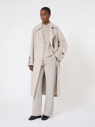 Cardigan en laine et cachemire, beige