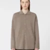 Cardigan en laine et cachemire, couleur tourterelle Cardigan en laine et cachemire, couleur tourterelle