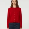 Cardigan en laine et cachemire, rouge Cardigan en laine et cachemire, rouge