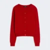 Cardigan en laine et cachemire, rouge Cardigan en laine et cachemire, rouge