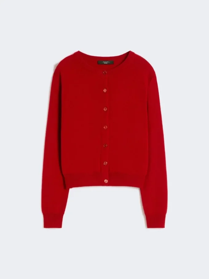 Cardigan en laine et cachemire, rouge Cardigan en laine et cachemire, rouge