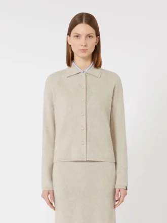 Cardigan en maille de cachemire, beige