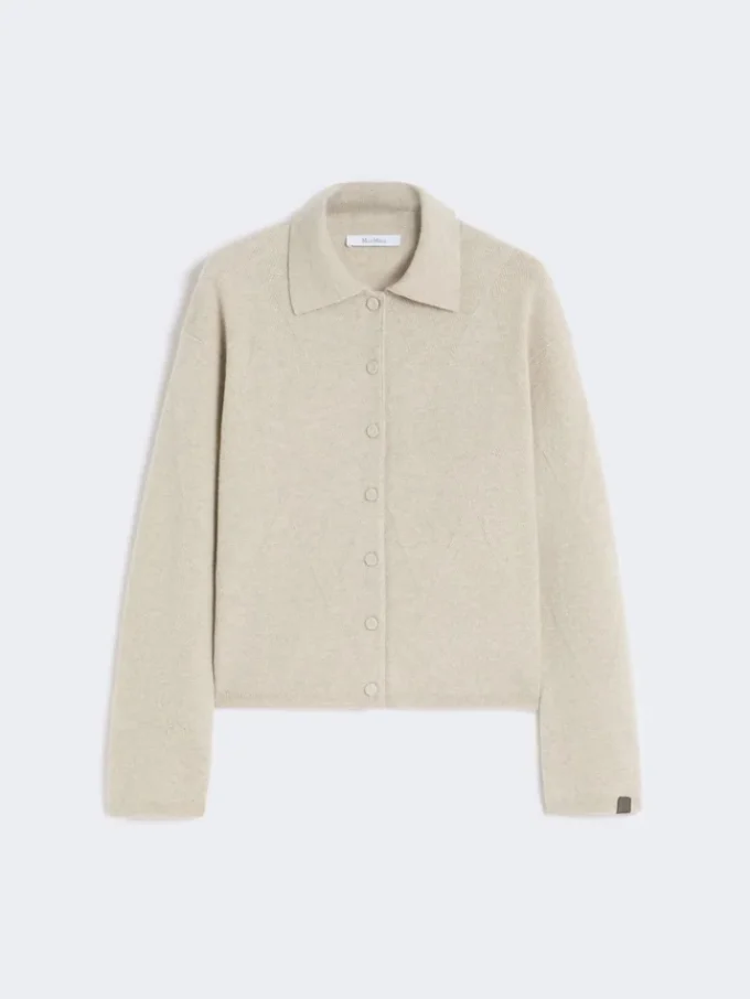 Cardigan en maille de cachemire, beige Cardigan en maille de cachemire, beige
