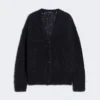 Cardigan en mohair, noir Cardigan en mohair, noir