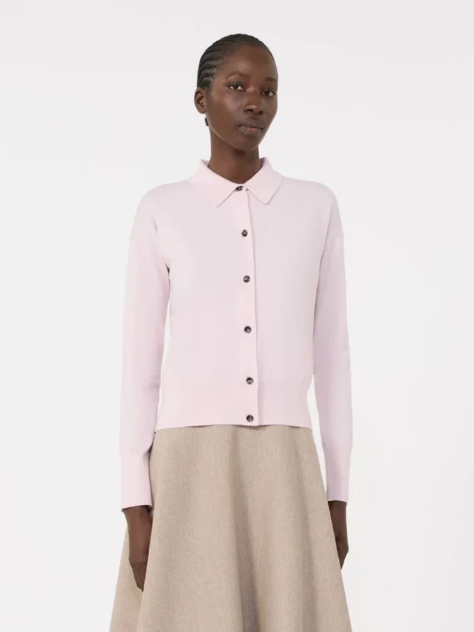 Cardigan féminin en laine, rose Cardigan féminin en laine, rose
