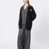 Pantalon en soie imprimée, bleu outremer Pantalon en soie imprimée, bleu outremer