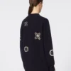 Cardigan long en laine et cachemire, bleu outremer Cardigan long en laine et cachemire, bleu outremer