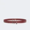 Ceinture en cuir avec boucle en S, bordeaux Ceinture en cuir avec boucle en S, bordeaux