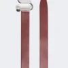 Ceinture en cuir avec boucle en S, bordeaux Ceinture en cuir avec boucle en S, bordeaux