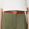 Ceinture en cuir avec boucle logo, couleur tabac Ceinture en cuir avec boucle logo, couleur tabac