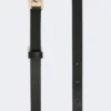 Ceinture en cuir monogrammée, noire Ceinture en cuir monogrammée, noire
