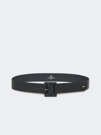 Ceinture en cuir nappa brillant, bleu outremer