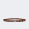 Ceinture en cuir naturel monogrammée, marron Ceinture en cuir naturel monogrammée, marron