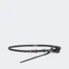 Ceinture en cuir naturel, noire Ceinture en cuir naturel, noire
