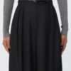 Ceinture en cuir naturel, noire Ceinture en cuir naturel, noire