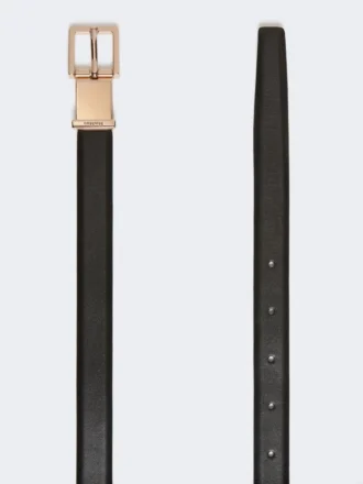 Ceinture en cuir, noire