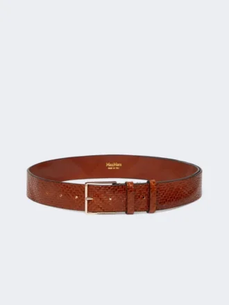 Ceinture en cuir tressé, couleur tabac Ceinture en cuir tressé, couleur tabac