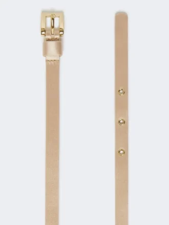 Ceinture en satin ornée de bijoux, couleur poudre