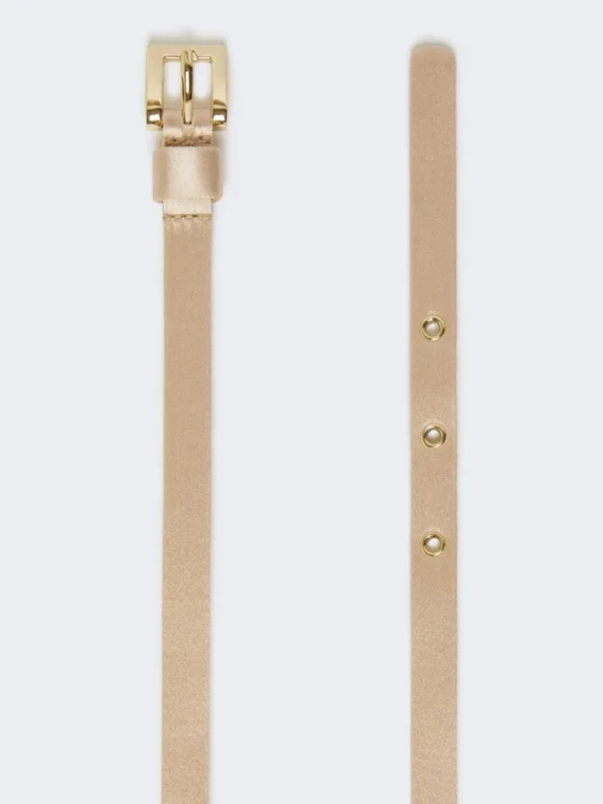 Ceinture en satin ornée de bijoux, couleur poudre Ceinture en satin ornée de bijoux, couleur poudre