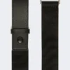 Ceinture élastique en sangle et cuir, noire Ceinture élastique en sangle et cuir, noire