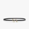 Ceinture Sportmax à monogramme et boucle, noire Ceinture Sportmax à monogramme et boucle, noire