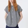 Chemise Batavia en coton et ramie, bleu marine Chemise Batavia en coton et ramie, bleu marine
