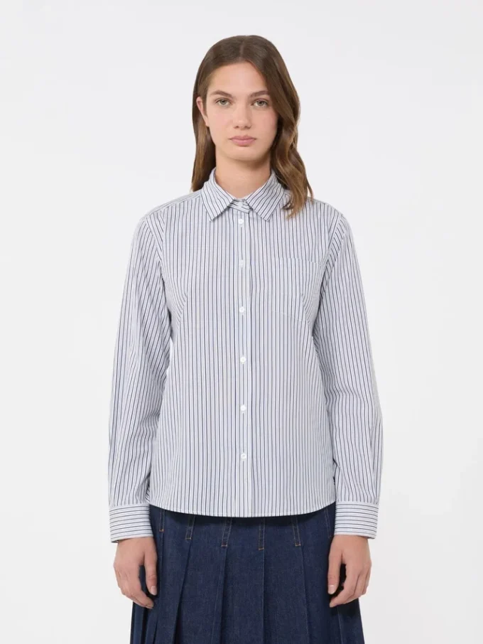 Chemise classique en coton, bleu marine Chemise classique en coton, bleu marine