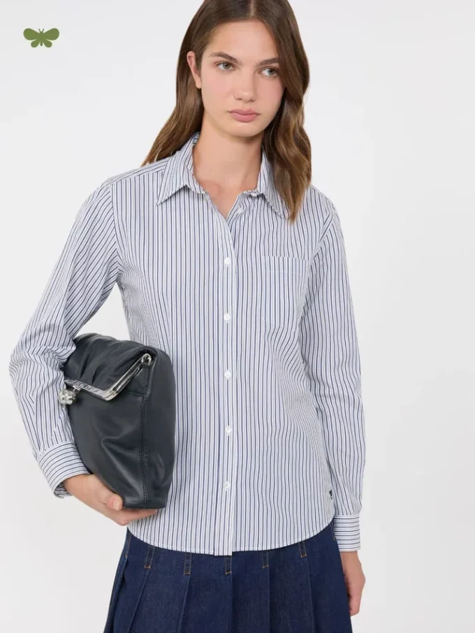Chemise classique en coton, bleu marine Chemise classique en coton, bleu marine